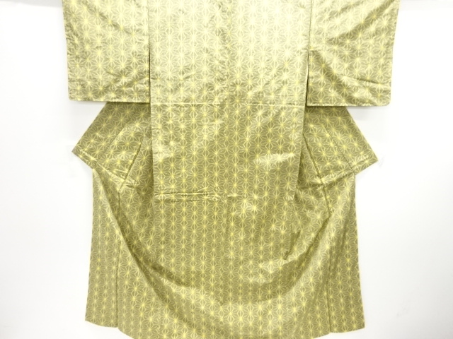 JAPANESE KIMONO / TSUMUGI / WOVEN ASANOHA 